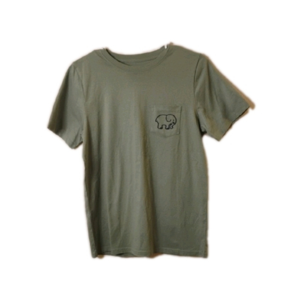 Ivory Ella Sage Green Short Sleeve Tee Size Small